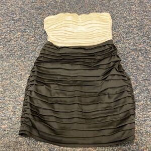 Express Satin Strapless Dress sz. 2